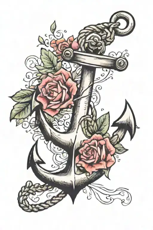 anchor tattoo design idea