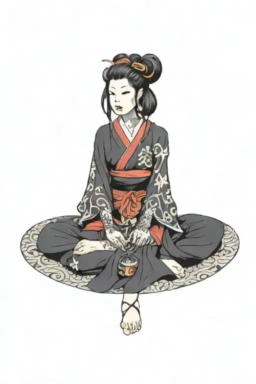 witchy tattoo design idea