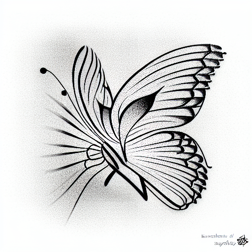 Butterfly tattoo design idea