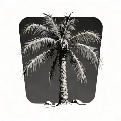 palm-tree tattoo design idea