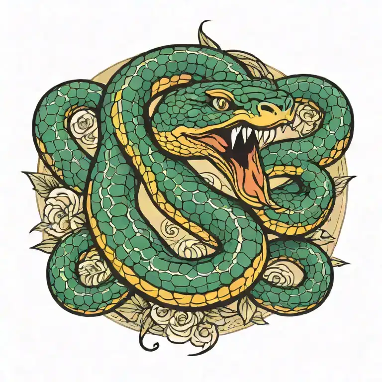 snake tattoo design idea