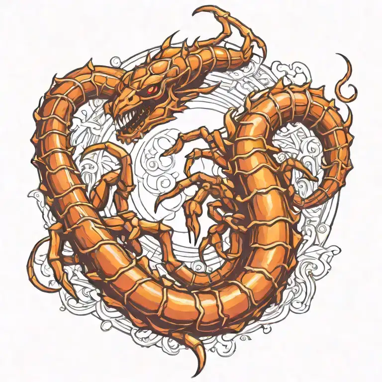 scorpion tattoo design idea