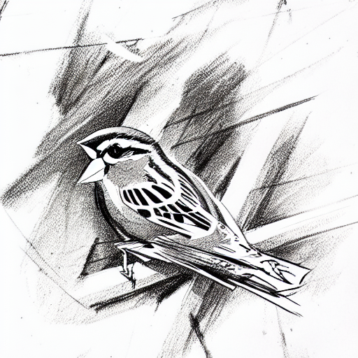 Sparrow tattoo design idea