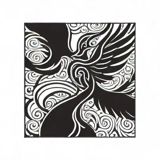 phoenix tattoo design idea