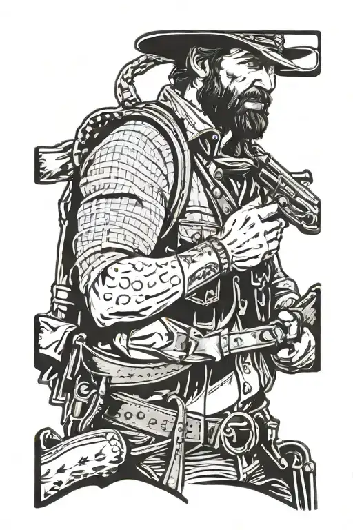Arthur Morgan red dead redemption 2 tattoo design idea