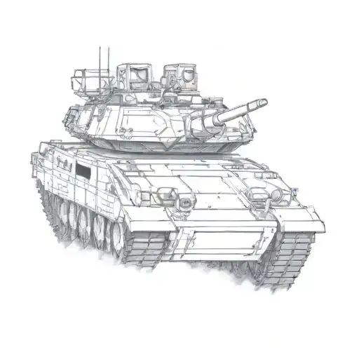 Bradley fighting vehicle tattoo design idea