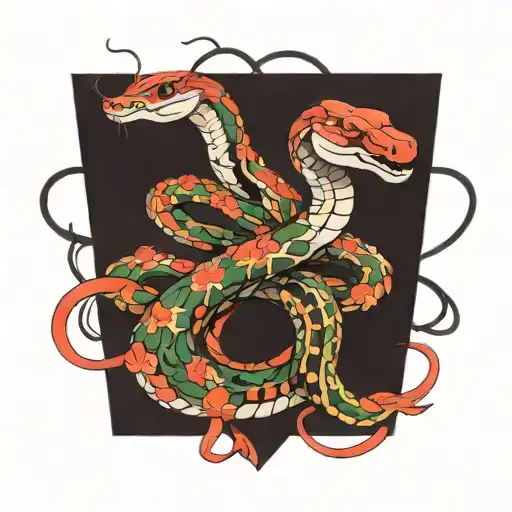 snake tattoo design idea