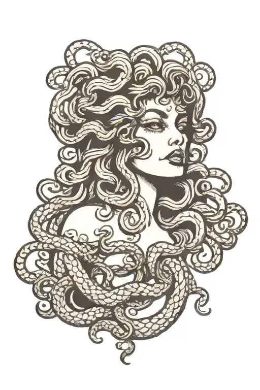 medusa tattoo design idea