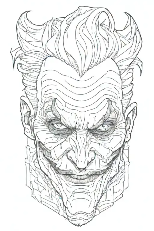 joker tattoo design idea