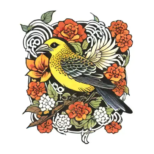 bird tattoo design idea