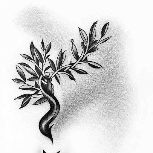 Olive Branch Tattoo  Etsy