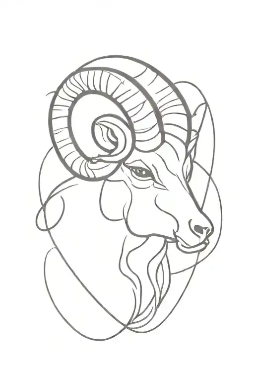 aries tattoo design idea