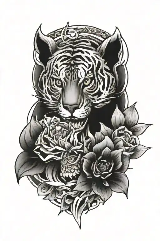 blackout tattoo design idea