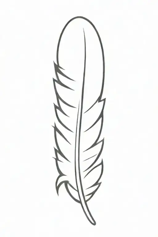 feather tattoo design idea
