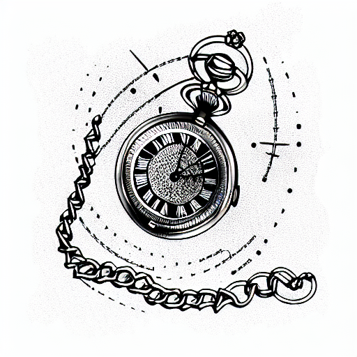 Premium Vector | Ink sketch of pocket watch. hand drawn illustration.