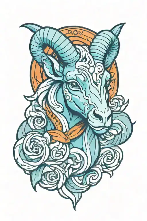 aries tattoo design idea