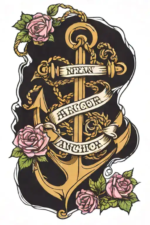 anchor tattoo design idea