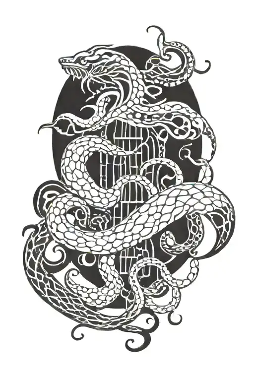 kraken tattoo design idea