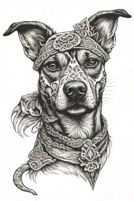 dog tattoo design idea