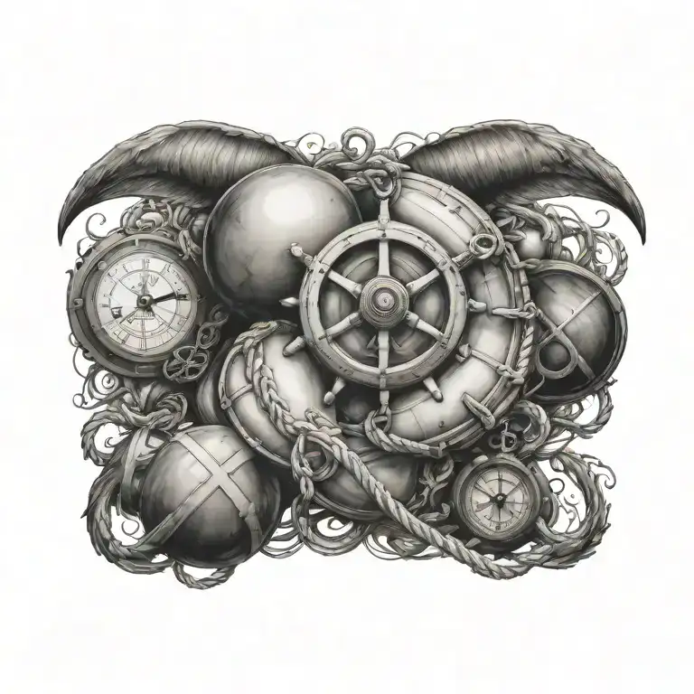 nautical tattoo design idea