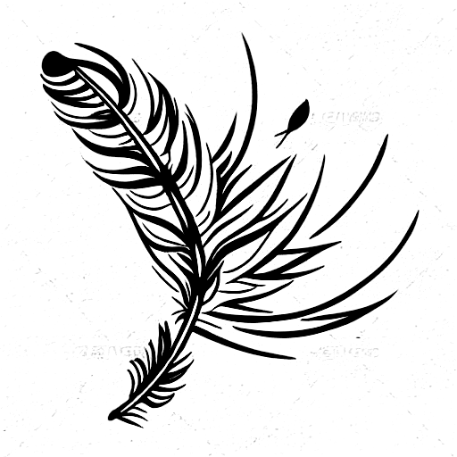 Forearm Minimalism Feather tattoo at theYoucom