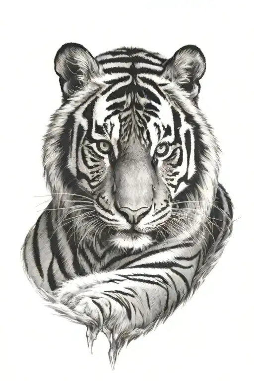 tiger tattoo design idea