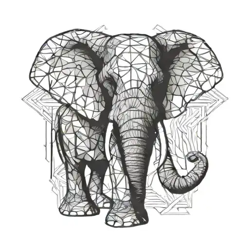 elephant tattoo design idea