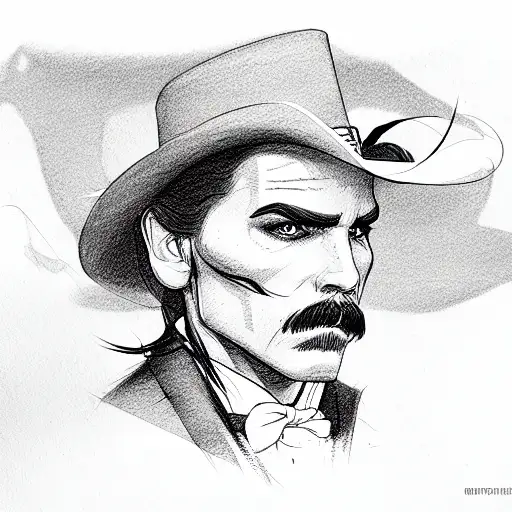 Doc Holliday tattoo design idea