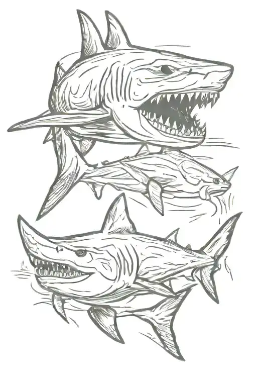 shark tattoo design idea