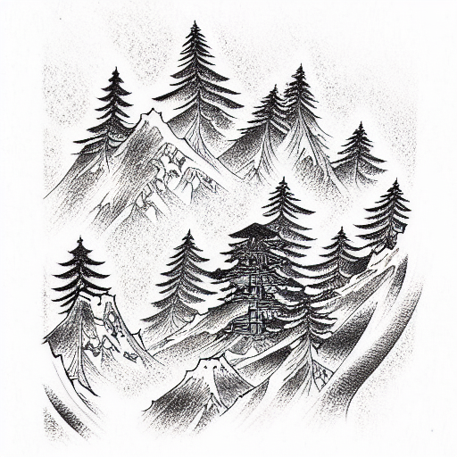 Redwood Forrest tattoo design idea