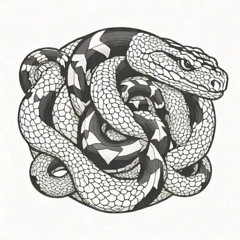 snake tattoo design idea