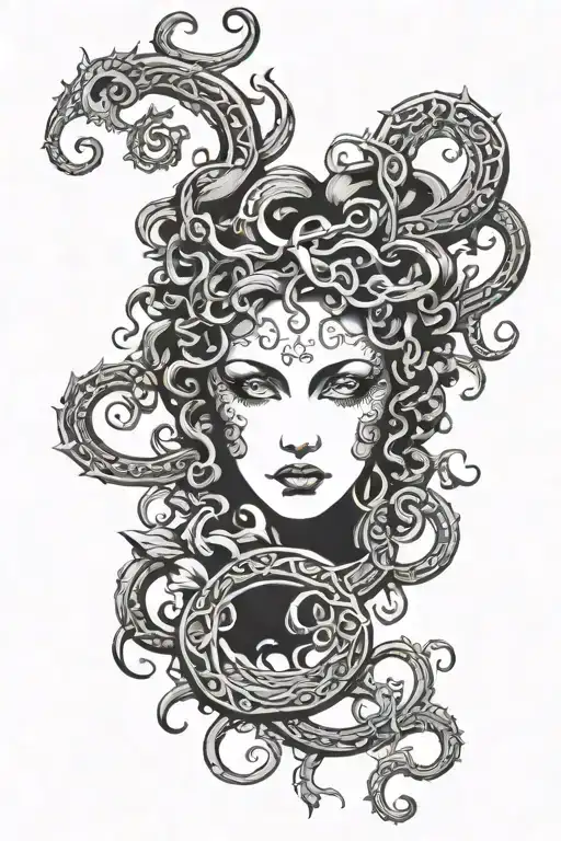 medusa tattoo design idea