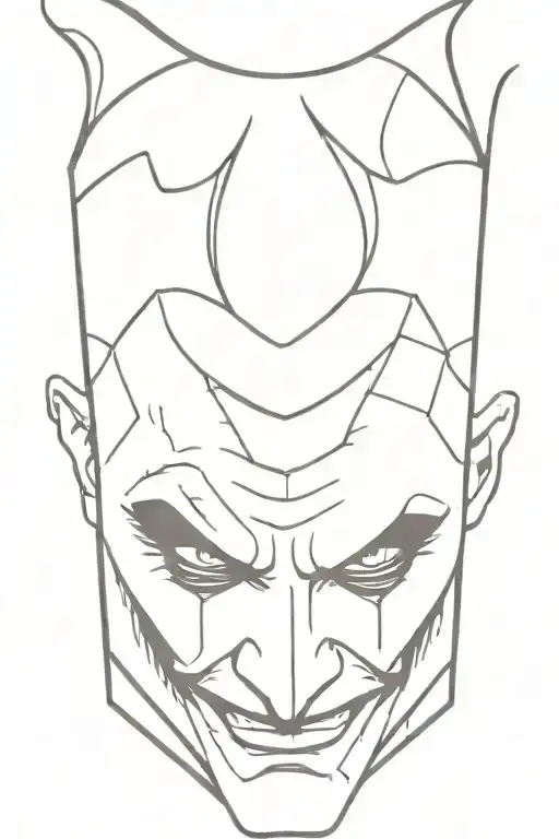 joker tattoo design idea