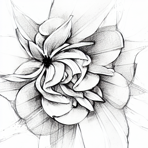 Sketch "Flower" Tattoo Idea BlackInk AI
