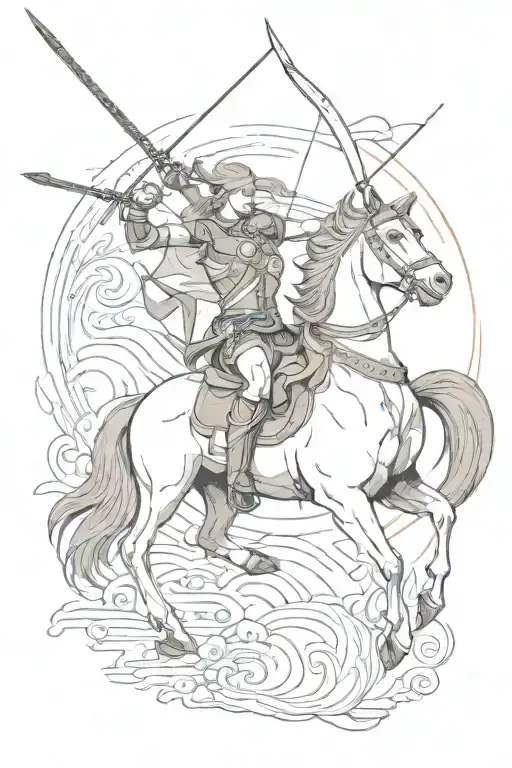 sagittarius tattoo design idea