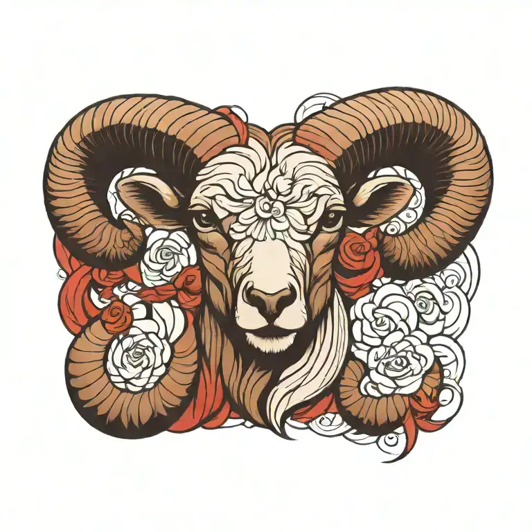 aries tattoo design idea
