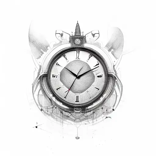 Wall Clock Drawing Vector Images (over 1,600)