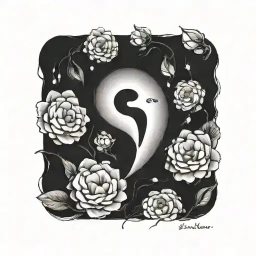 semicolon tattoo design idea