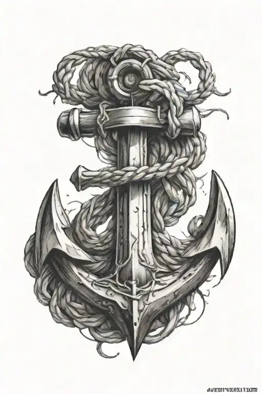 anchor tattoo design idea