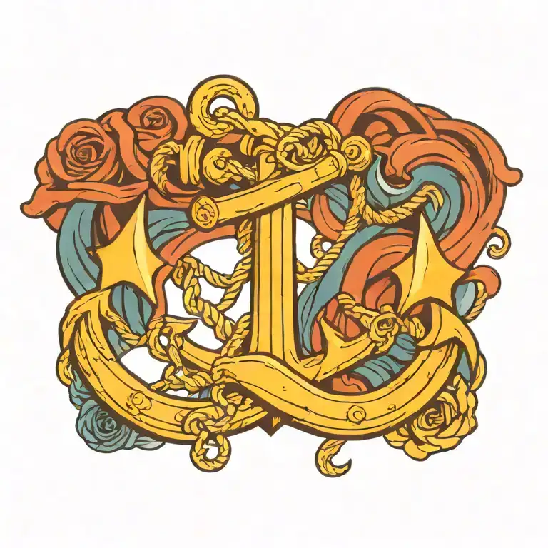 anchor tattoo design idea