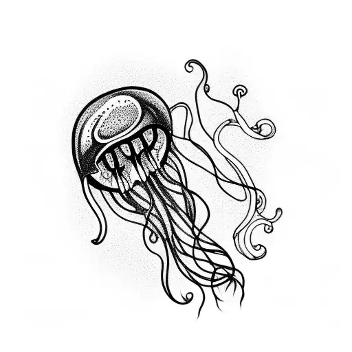 750 Jellyfish Tattoo Illustrations RoyaltyFree Vector Graphics  Clip  Art  iStock