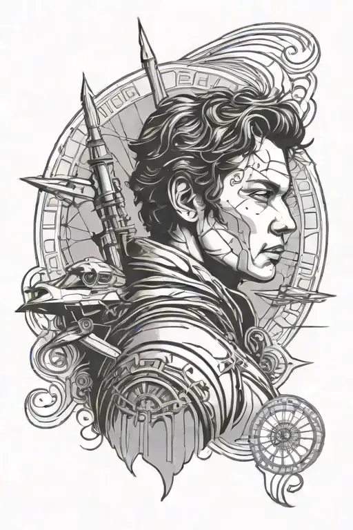 Dune Paul Atreides tattoo design idea