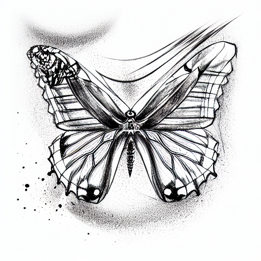 Sketch Butterfly Tattoo Idea  BlackInk