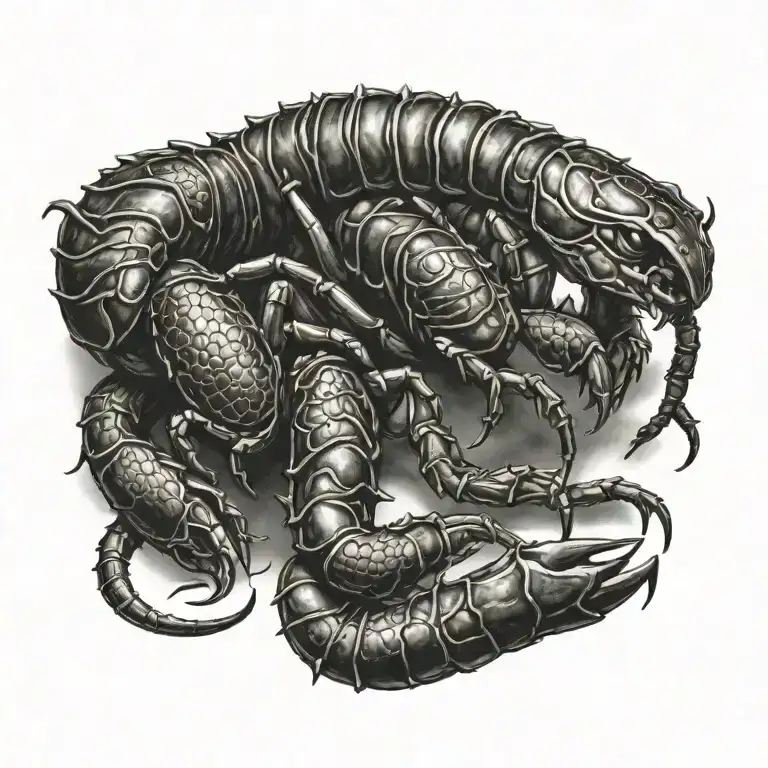 scorpion tattoo design idea