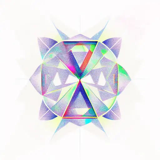 Triangle tattoo design idea