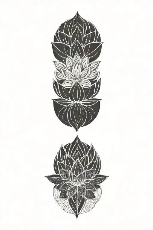 lotus tattoo design idea
