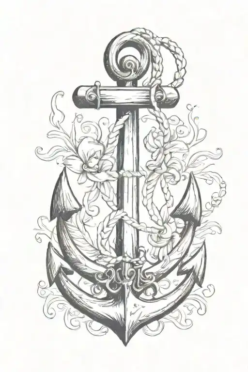 anchor tattoo design idea