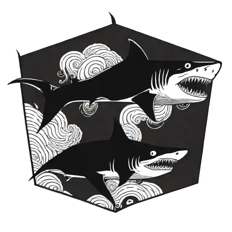 shark tattoo design idea