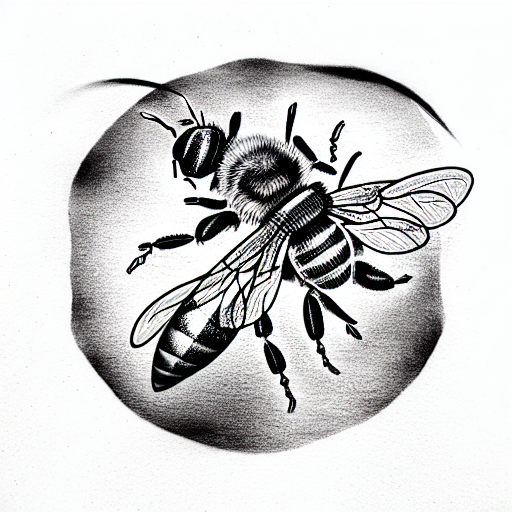 Honey Bee tattoo design idea