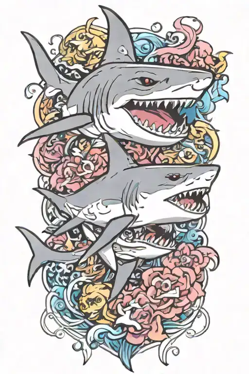 shark tattoo design idea